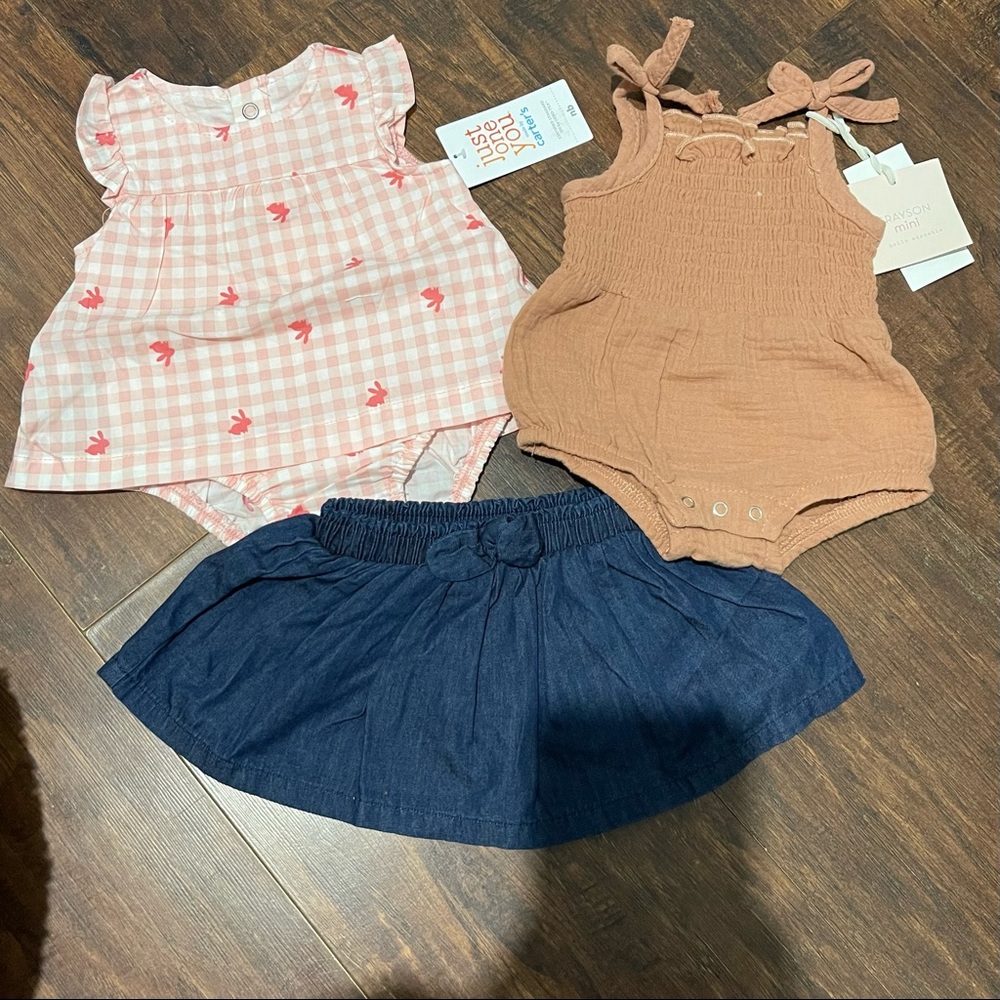 Body suit and skirt for baby